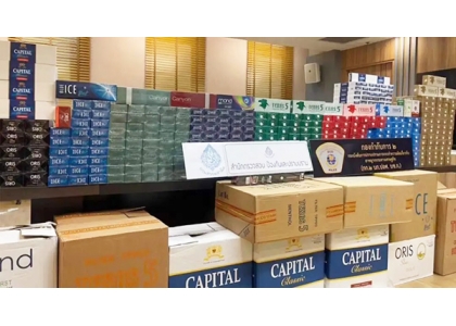 2023–12-15 曼谷警方严抓非法香烟 查获价值超600万赃物
